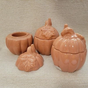 3 NEW Yankee Candle Pumpkin Tea Light / Votive Holder 220929G - Picture 1 of 7