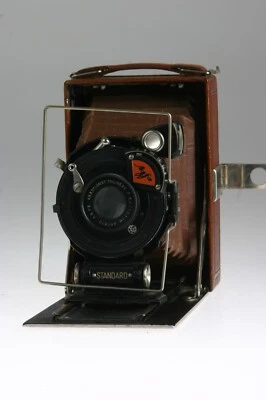 Agfa Standard 6,3/10,52cm Anastigmat Trilinear "braun beledert" #461800/JS785 - Bild 1 von 4
