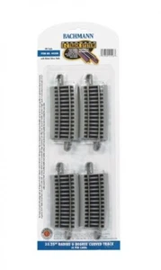 BACHMANN HO E-Z PISTA 33.25" RADIO CURVA 6° 4 ns carril gris plataforma de carretera BAC44508 NUEVO - Imagen 1 de 1