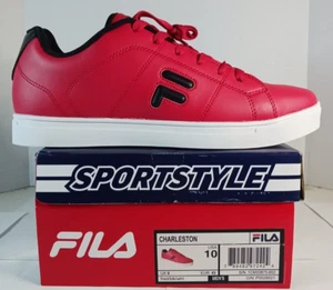 Fila Charleston Herren Rot Lifestyle Turnschuhe Schuhe Größe 10 1CM00875-602 - Bild 1 von 9