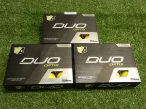 Wilson Duo Optix Matte Yellow Golf Balls 3 Dozen No Logos New - Picture 1 of 3