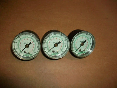 3pcs Numatics Regulator Gauge   Model: 214-103 — 第 1/3 张图片