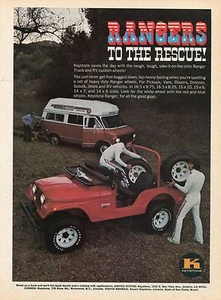 1974 Keystone Ranger Pickup Truck & RV Wheels Jeep & Chevrolet Chevy Van Ad - Picture 1 of 1