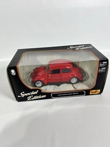 1:25 Maisto Volkswagen Beetle Red VW Special Edition - Picture 1 of 2