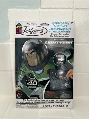 Buzz Lightyear Colorforms, personaje y escenas de Disney Pixar Lightyear, nuevo en paquete Foto 1 de 2