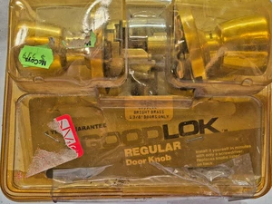 Sichtschutz Türknauf National Lock Messing poliert (Bett & Bad) (nur 1 3/8" Tür) - Bild 1 von 2