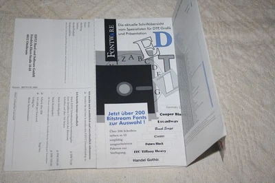 Original Prospekt Fontware DM Preise Preisliste EDTZ Software Vintage Retro - Bild 1 von 4