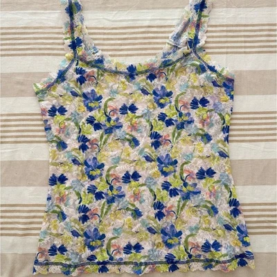 Hanky Panky NWT ($62) | floral Lace Printed Unlined Camisole tank top | Large - Image 1 of 4