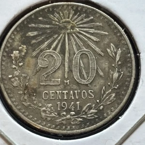 México 1941 20 centavos plata KM-438 - Imagen 1 de 4