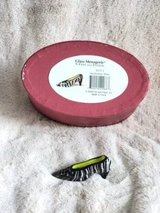 Vintage 2004 Fitz and Floyd Glas Menagerie Manhattan Schuhglas Zebra Streifen - Bild 1 von 11