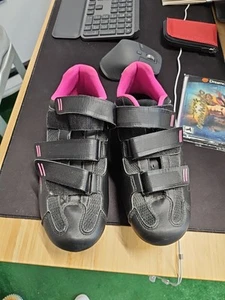 Tommaso Cycling Bike Shoe Black/Pink Women's EU Sz 39 US Sz 8 - Picture 1 of 5