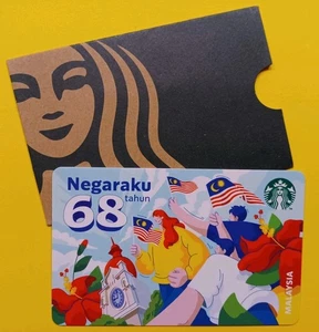STARBUCKS 🇲🇾 MALAISIE 2024" NEGARAKU 68ÈME ANNIVERSAIRE" EXCLUSIF ~ RARE + MANCHE  - Photo 1/2