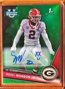 2023 Bowman U Chrome Prospect Green Refractor #68/99 Smael Mondon Jr #57 Auto - Picture 1 of 2