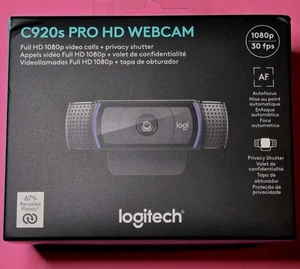Kamera internetowa Logitech C920s Pro HD Full HD 1080p Połączenia wideo + migawka prywatności NOWA - Zdjęcie 1 z 12