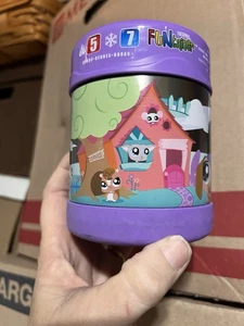 Littlest Pet Shop Thermoskanne 2008 Hasbro lila LPS süß Metall - Bild 1 von 8