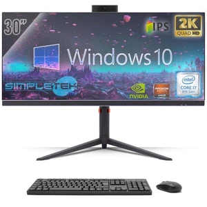 All IN One 30 " Gaming 2K i7 8° Gen RAM 16GB SSD 480GB Gpu GTX1660 6GB Windows - Picture 1 of 8