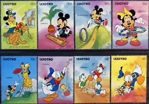 LESOTHO 1991 935-42 Disney Dibujos Animados Juegos para niños Juegos para niños MNH - Imagen 1 de 1