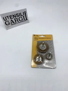 KIT 3 SPAZZOLE METALLICHE CON ATTACCO TRAPANO - CILLI 9874003 - Picture 1 of 1