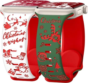 Weihnachtsgeschenke kompatibel mit Weihnachten Apple Watch Armband für Damen 42 mm (Serie - Bild 1 von 12