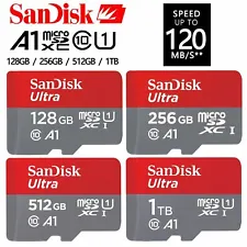 64GB 128GB 256GB 512GB 1TB SanDisK Ultra Micro SD SDXC Speicherkarte 120MB/s