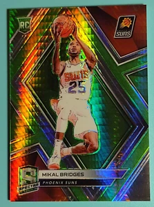 Spectra Mikal Bridges 2018-19 verde neón Prizm SP #27/49 - New York Knicks - Imagen 1 de 3