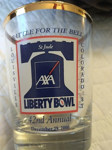 RARE Old Vintage 2000 Liberty Bowl Football Kickoff Luncheon Memphis TN Glass Cover