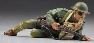 THOMAS GUNN WW1 AMERICAN GW029B U.S. 82ND ALL AMERICAN DIV. CROUCHING READY - Picture 1 of 1