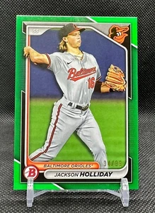 Jackson Holliday 2024 Bowman Chrome Prospects rifrattore verde /99 orioles - Foto 1 di 2