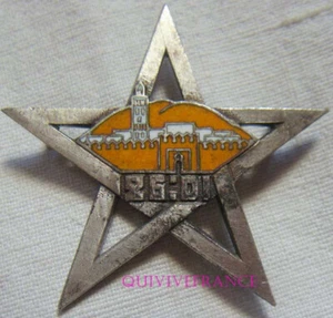 IN23101 - Abzeichen 26. Infanteriedivision, MAROKKO, Emaille, glatter Rücken graviert - Bild 1 von 2