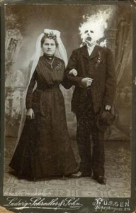 Odd, Creepy, Scary, Unique Vintage Historic Reproduction Photo 01 - Picture 1 of 3