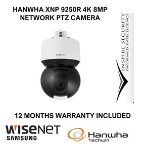 Samsung Hanwha Network XNP 9250R  PTZ 4K 8MP 20X  Camera IP66 POE IR - Picture 1 of 1