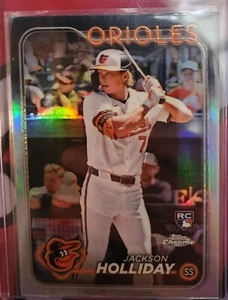 2024 Topps Chrome - Refractor #88 Jackson Holliday (RC) - Picture 1 of 2