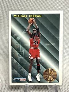 1993-94 fleet Michael Jordan Bronze League Leaders NBA Card #224 Bulls - Picture 1 of 2