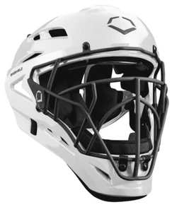 Evoshield PRO-SRZ Baseball Catcher's Helmet Solid White / BLK . Small/medium New - Picture 1 of 24