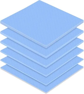 6 Pcs Thermal Pad 100 X 100 Mm, 0.5 Mm, 1 Mm, 1.5 Mm, 2 Mm, 2.5 Mm, 3 Mm Heat Re - Bild 1 von 7