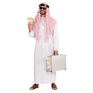 Prinzenkostüm Kalif Scheich Herrenkostüm Arabisches Kostüm mit Tunika & Turban - Bild 1 von 9