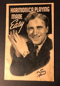 Vintage “Harmonica Playing Made Easy” Booklet 1940 M. Hohner Inc. FREE SHIPPING  - Picture 1 of 12