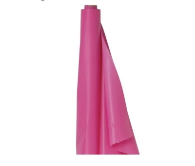 Large Plastic Rectangle Table Cover Cloth Wipe Clean Party Tablecover - 30m Pink - Image 1 of 2