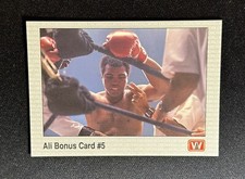 1991 All World AW Sports Muhammad Ali #36 Boxing Bonus Card #5 HOF