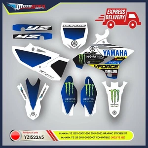 GRAPHICS -STICKERS KIT FIT : YAMAHA YZ 125X-250-250X 2015-2022 YZ125 2015-2022 - Picture 1 of 6