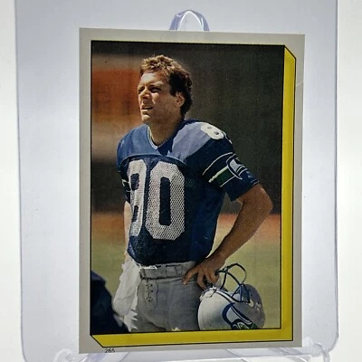 1986 Topps Steve Largent Football Sticker Card #265 NM-MT FREE SHIPPING - Image 1 of 3