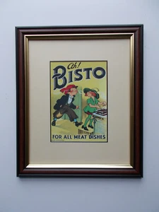 BISTO ADVERTISING PRINT FRAMED - Picture 1 of 1