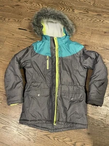 ZeroXposur Boarding Girls Winter Coat Youth Size XL (16) Gray/Neon/Turquoise  - Picture 1 of 12
