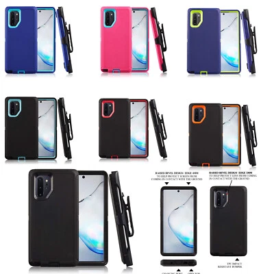 For Samsung Galaxy Note 10/10+Plus Heavy Duty Defender Case Cover w/Belt Clip  - Image 1 of 4