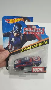 Hot Wheels 2016 Marvel Personcter Cars Capitán América #29 Diecast - Imagen 1 de 3