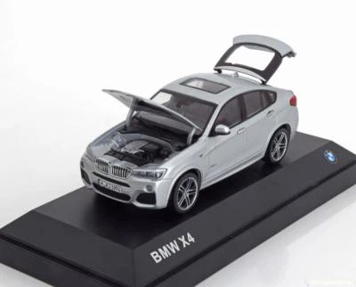BMW X4 F26 2015 Argento Herpa 80422348787 1/43 Modello Die Cast LHD - Immagine 1 di 3