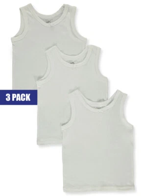 Cookie's Girls' 3-Pack Cotton Tank Tops - white, 14 - 16 - Image 1 of 3