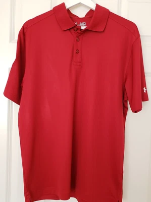 Camisa Polo WSU Cougars Para Hombres Manga Corta Under Armour MD Suelta Equipo de Calor Mediana Foto 1 de 4