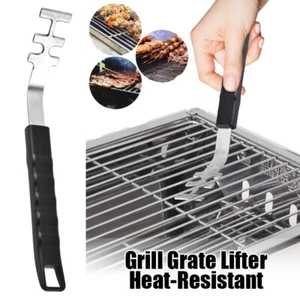 Anti-Scald Grill Grate Lifter Heat-Resistant Cooking Grate Lifter Grill Tools - Picture 1 of 10