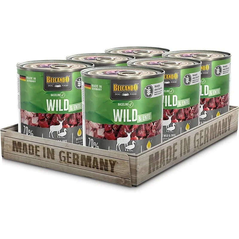 BELCANDO Baseline Wild & Ente 6x400g I Nassfutter mit Distelöl I getreidefrei - Bild 1 von 1